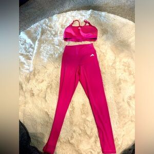 Adidas extra small pink outfit